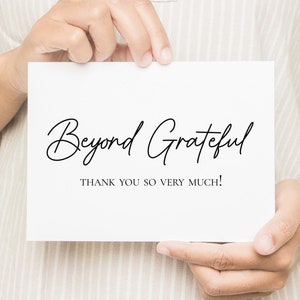 Tarjetas de agradecimiento para imprimir y descargar, PDF digital descargable al instante, tarjeta con sobre, tarjetas para bodas.