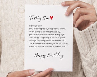 40 Tarjeta De Cumpleaños Hijo - España