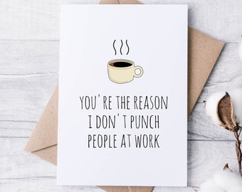 Coworker Greeting Card PRINTABLE DOWNLOAD, Colleague Birthday Gift