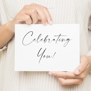 Carte d'anniversaire à télécharger, pour vous célébrer