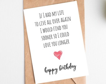 Birthday Card PRINTABLE DOWNLOAD for Husband
