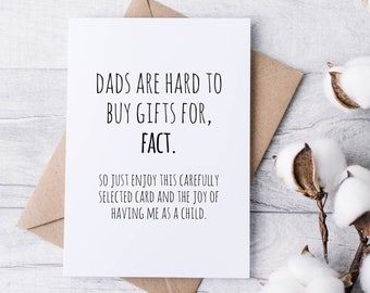 Funny Dad Birthday Card, Rude Gift (Digital Download)