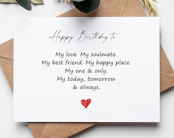 Husband Birthday Card PRINTABLE DOWNLOAD