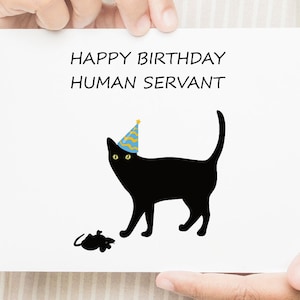 Carte d'anniversaire chat à télécharger, grossier drôle téléchargeable numérique instantané, 60e 21e 85e 58e 33e 29 21 90 30, cadeau papa maman chat PDF