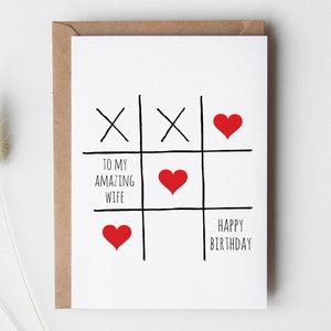Cartão de aniversário da esposa PARA IMPRIMIR, presente para ela