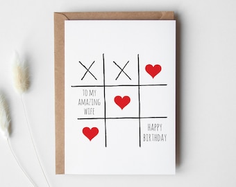 Wife Birthday Card PRINTABLE DOWNLOAD, Gift for Her