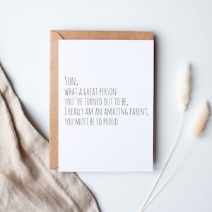 Funny Birthday Card for Son DIGITAL DOWNLOAD Printable - Etsy
