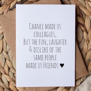 Work Bestie Card Imprimable instantanément, téléchargement numérique, carte cadeau pour collègue téléchargeable