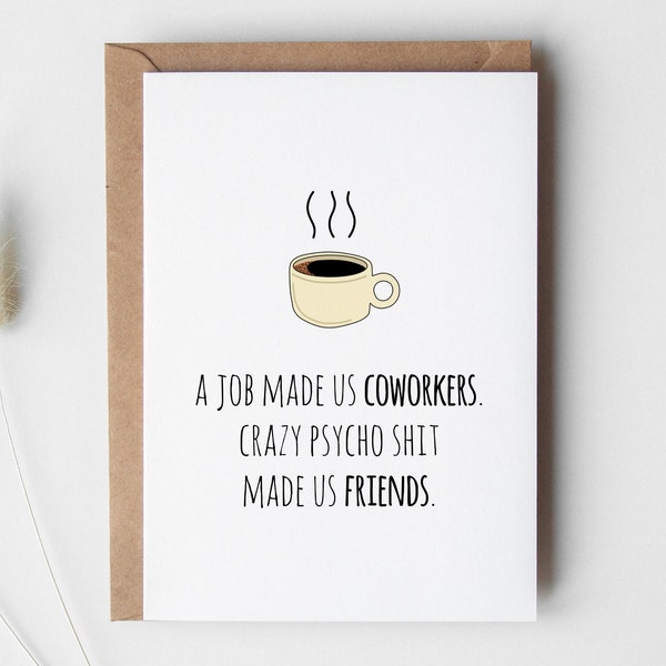 Coworker Greeting Card PRINTABLE DOWNLOAD, Colleague Birthday Gift