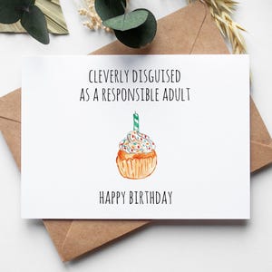 Cartão de aniversário PARA DOWNLOAD, Feliz aniversário para impressão digital instantânea, engraçado, rude, 30, 29, 21, 24, 32 para ele, sua irmã, irmão