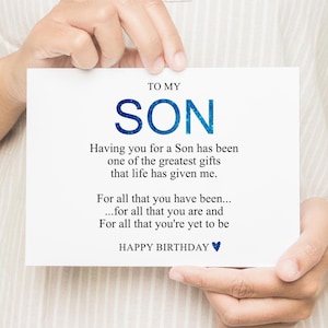 Sohn Geburtstagskarte DIGITAL HERUNTERLADBAR Printable, alles Gute zum Geburtstag Sofortiger druckbarer Download