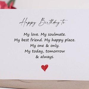 TÉLÉCHARGEMENT IMPRIMABLE de carte d'anniversaire de mari