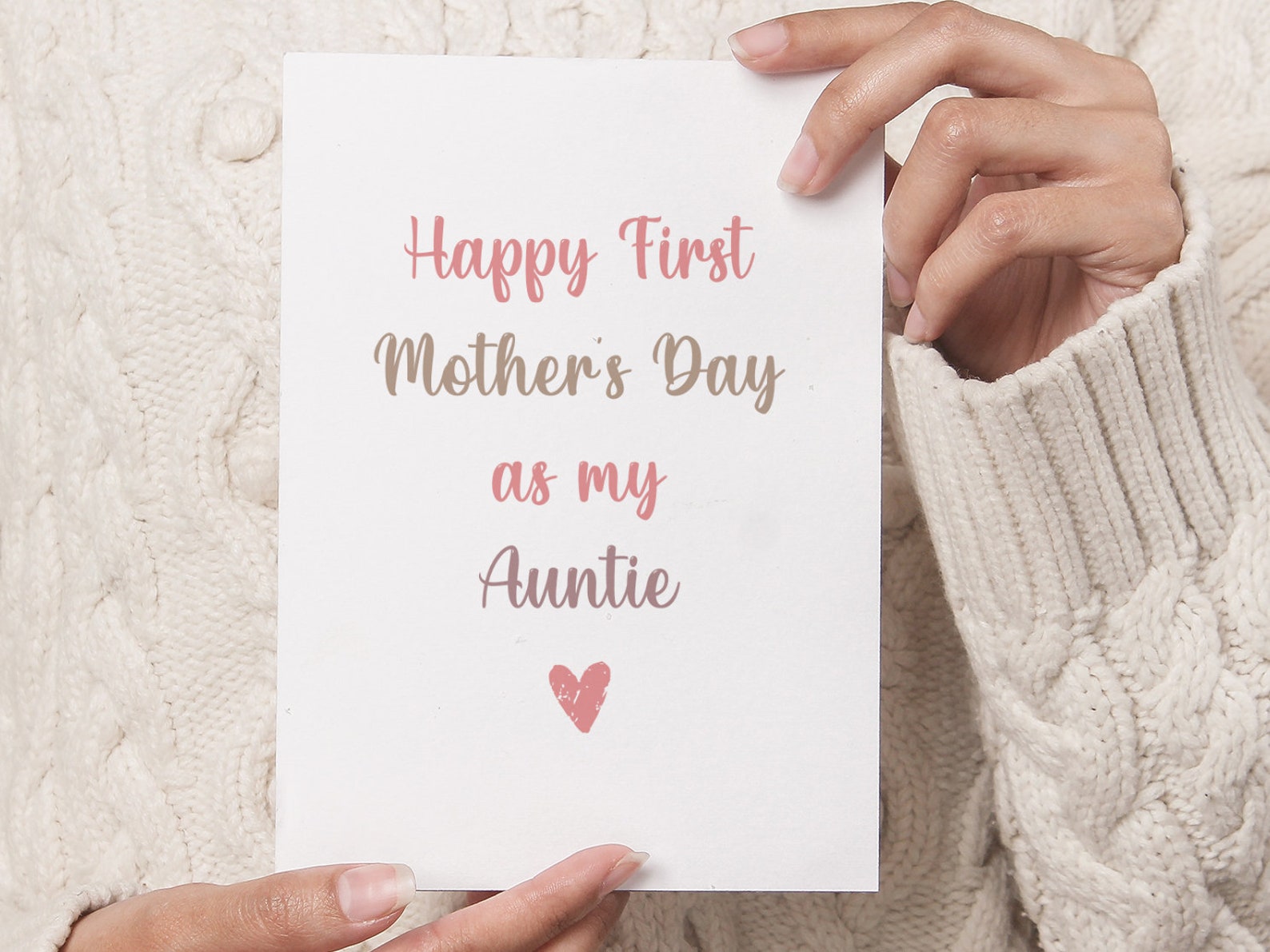 Aunt 1st Mothers Day Cards PRINTABLE DOWNLOAD - Etsy