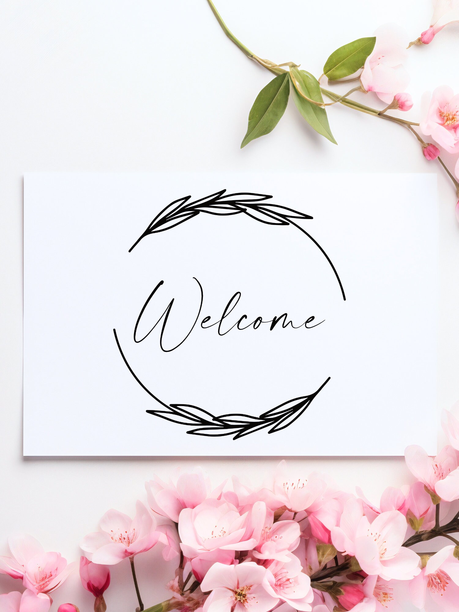 Welcome Greeting Card PRINTABLE DOWNLOADABLE Etsy Welcome Greeting Card PRINTABLE DOWNLOADABLE Etsy