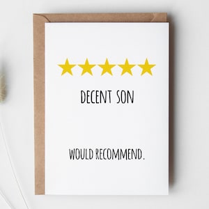 Tarjeta de cumpleaños DESCARGABLE para hijo, tarjeta con sobre