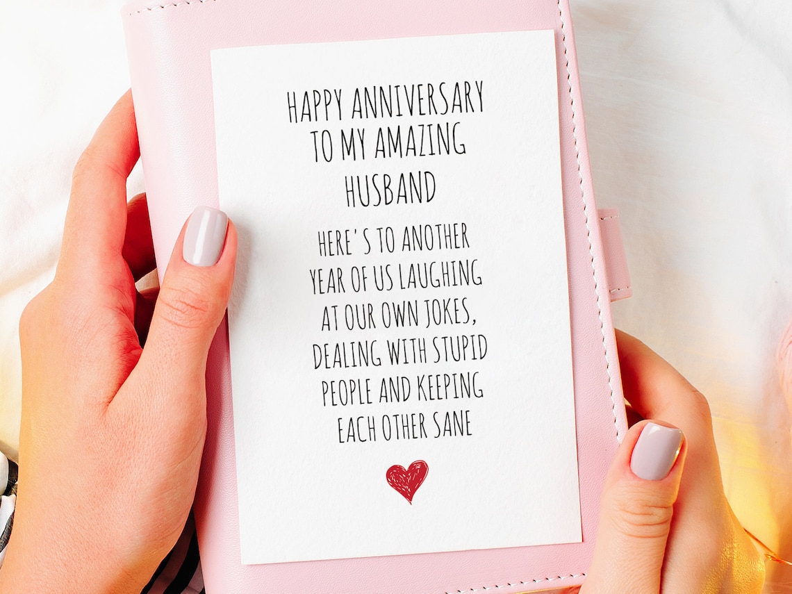 Anniversary Card for Husband PRINTABLE DOWNLOAD - Etsy