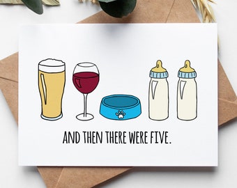 Nouvelle carte bébé en téléchargement numérique, et puis il y en avait cinq