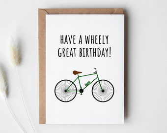 Tarjeta de cumpleaños número 17 DESCARGA IMPRIMIBLE, Regalos de ciclismo