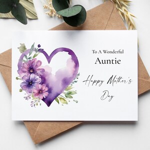 Tante Moederdagkaarten AFDRUKBARE DOWNLOAD