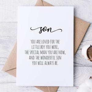 Sons Geburtstagskarte INSTANT DOWNLOAD Printable, alles Gute zum Geburtstagkarte für Teenager Erwachsenen Sohn, Geschenk für ihn