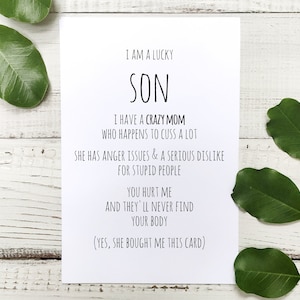 Sohn Geburtstagskarte DIGITAL DOWNLOAD Printable