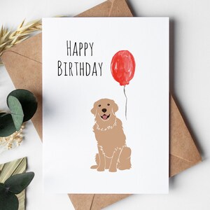 Dog Birthday Card PRINTABLE DOWNLOADABLE
