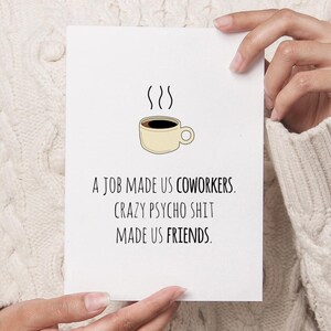 TÉLÉCHARGEMENT IMPRIMABLE de carte de voeux de collègue, cadeau d'anniversaire de collègue