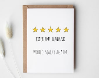 Husband Birthday Card PRINTABLE DOWNLOAD, Gifts for Him
