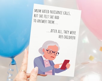 Carte d'anniversaire à télécharger pour maman et grand-mère