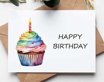 Birthday Card PRINTABLE DOWNLOAD