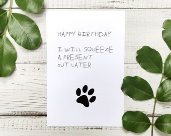 Tarjeta de cumpleaños de perro, DESCARGA DIGITAL, Tarjeta imprimible para marido novio ella él, Tarjeta de cumpleaños divertida, Regalos para amantes de perros, Perro mamá papá