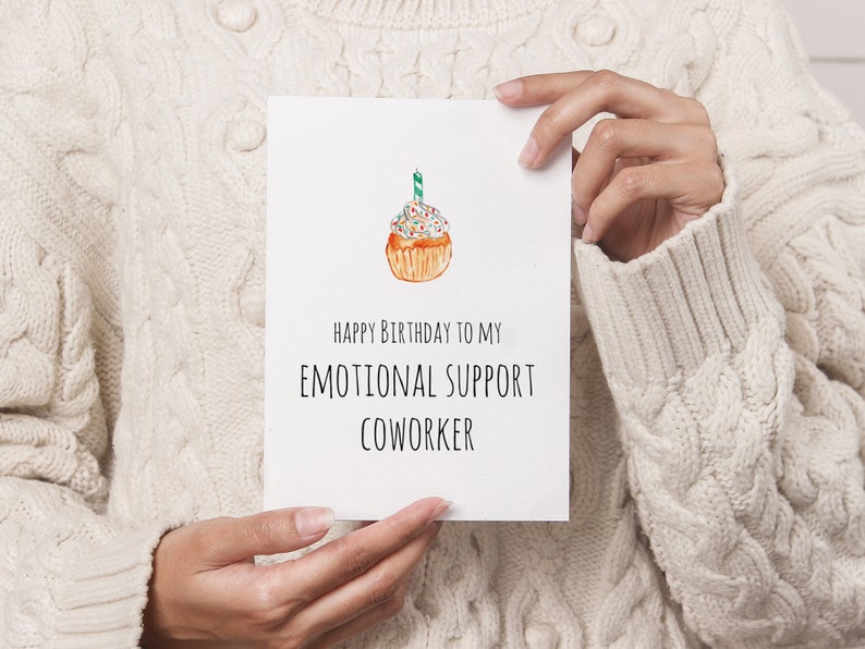 Work Bestie Greeting Card DIGITAL DOWNLOAD, Coworker Birthday Gift image 3