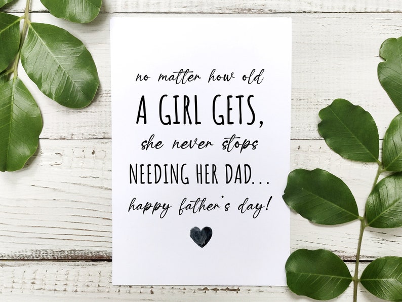 Fathers Day Cards PRINTABLE DOWNLOAD From Daughter - Etsy
