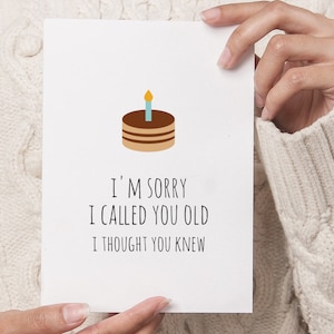 Carte d'anniversaire à télécharger, 60e 85e 58e 89e 33e 99e 90 75e 59e 31e anniversaire cadeau grossier enveloppe téléchargeable numérique instantanée