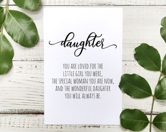 Daughter Birthday Card DIGITAL DOWNLOAD Printable