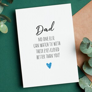 Tarjeta divertida del Día del Padre para papá imprimible, regalo para papá, de hija, hijo, niños, tarjeta de descarga digital con sobre descargable