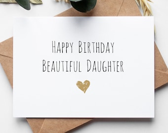 Daughters Birthday Card PRINTABLE DOWNLOAD