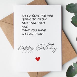 Cartão de aniversário engraçado para o marido para DOWNLOAD