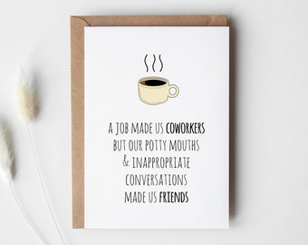 Coworker Greeting Card PRINTABLE DOWNLOAD, Colleague Birthday Gift