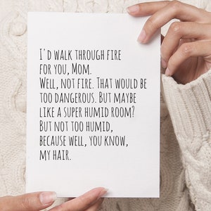 Tarjeta de cumpleaños para mamá, DESCARGA DIGITAL, 60, 85, 58, 89, 33, 99, 90, 60, 80, 93, 37, 50, Regalo divertido y grosero, Imprimible al instante para su madre