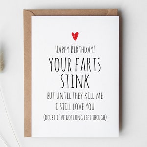 Cartão de aniversário para impressão para marido, Rude Funny 60 30 59 31 38 65 28 45 50 Presente para ele Envelope digital instantâneo