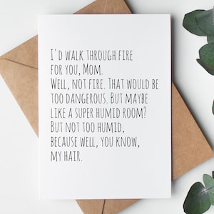 Tarjeta de cumpleaños para mamá (imprimible, descargable) para los 60, 85, 58, 89, 99, 90, 60, 75 y 59 años. Regalo para mamá, digital, descargable al instante, sobre PDF.