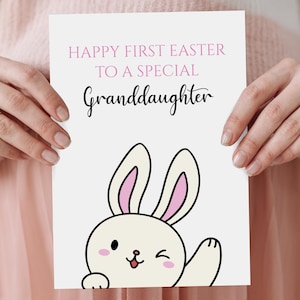 Osterkarten DRUCKBARE DOWNLOAD für Kinder, Enkelin