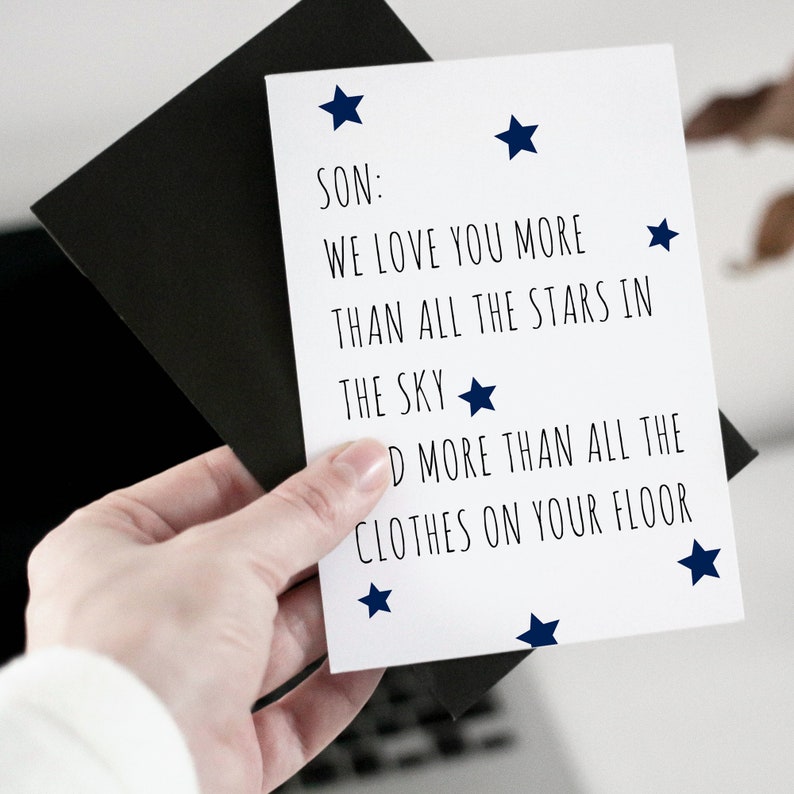 Son Birthday Card PRINTABLE DOWNLOAD - Etsy