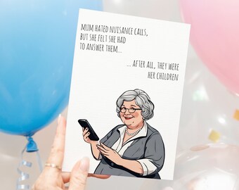 Tarjeta de cumpleaños DESCARGA IMPRIMIBLE para mamá