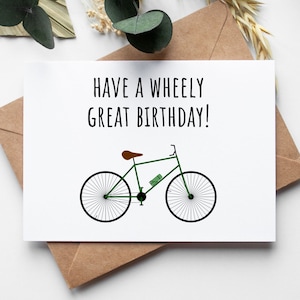 Geburtstagskarte zum Ausdrucken, Radfahren Geschenke