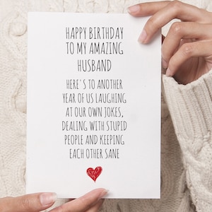 Husband Birthday Card PRINTABLE DOWNLOAD for Him image 2