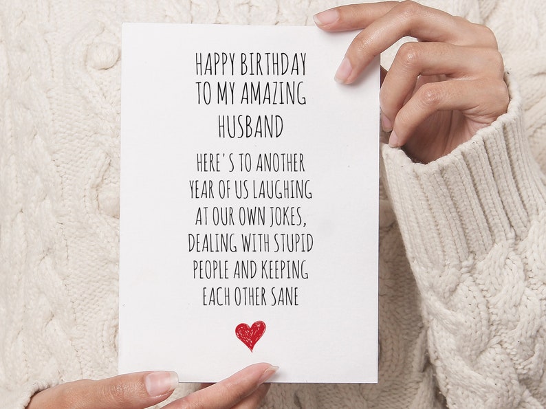 Husband Birthday Card PRINTABLE DOWNLOAD for Him image 2