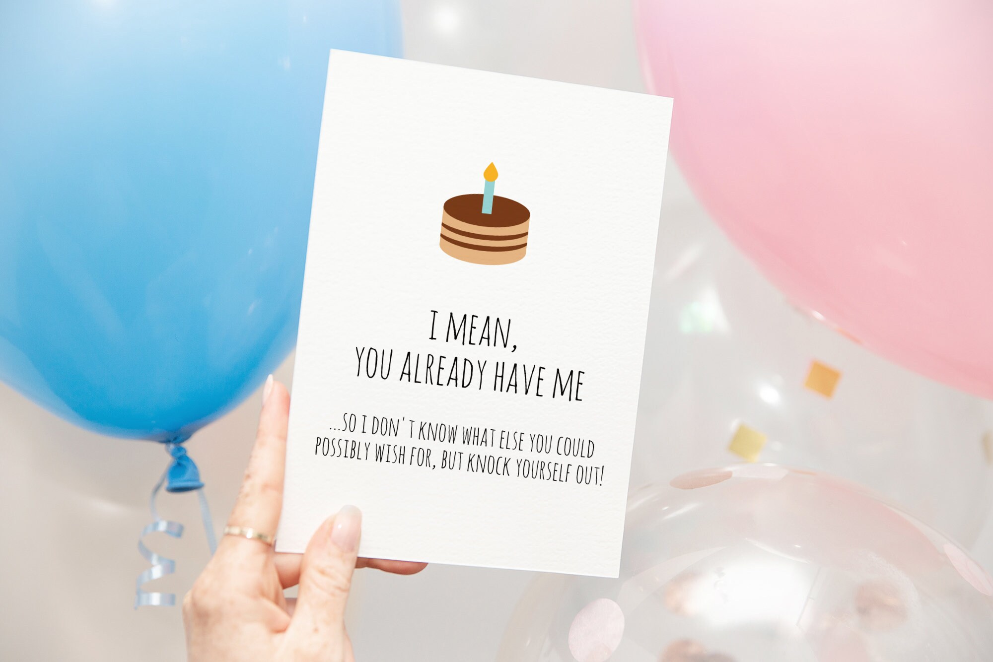 PRINTABLE Birthday Card for Him, Funny Birthday Card for Husband ...