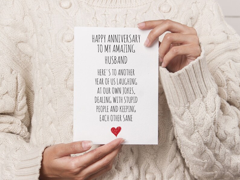 Anniversary Card for Husband PRINTABLE DOWNLOAD - Etsy